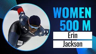 Erin JACKSON (USA) | Winner | 500m Women | Salt Lake City 2024 | #SpeedSkating