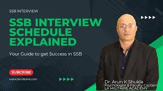 SSB Interview Schedule Explained: Complete Breakdown & Insights || SSB Interview