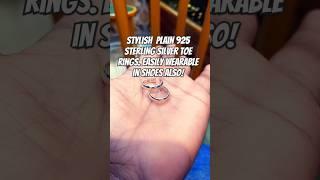 925 Sterling Silver Toe Rings. Pure Silver Toerings. Plain Design Silver Toe Rings. Silver Bichua