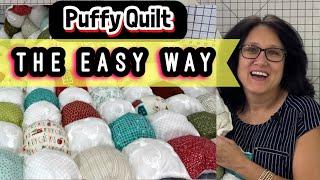 How To Make A Puff Quilt The Easy Way ~Bubble Quilt ~ Puffer Quilt