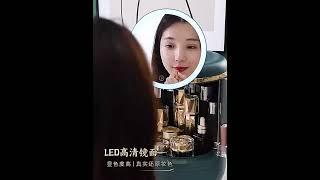 Organizer Makeup And Cosmetics Mirror  Led Light Desktop - Dust Proof And Waterproof