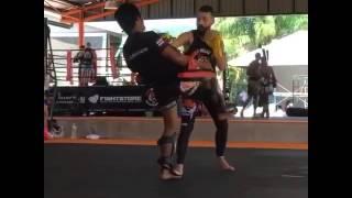 Louai Kiblawi training @tigermuaythai gym Thailand