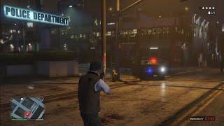 Michael having heavy Clash with Police inside Police Station | Deadly Fighting with Los Police | GTA