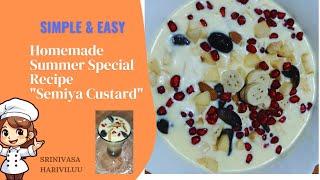 Deliciously Homemade: Semiya Custard Recipe for a Summer Treat 