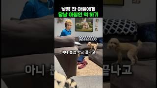 낮잠 자다 일어났는데 다음 날 아침인 척 하기 ㅋㅋ