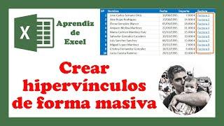 Cómo crear HIPERVíNCULOS de forma MASIVA en Excel con VBA - Curso de Excel Avanzado