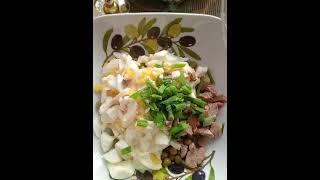 Лёгкий праздничный салатик #домашняяеда #рецепты #вкуснаяеда