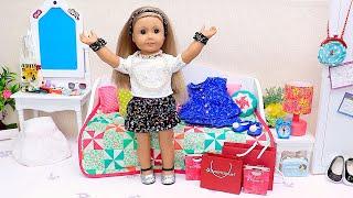 AG Doll Shopping for NEW Glitter Dress - PLAY DOLLS Creative Ideas