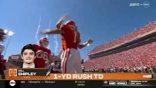 Clemson takes the lead vs. #FSU with a Will Shipley TD! #Clemson #FSUvsClemson
