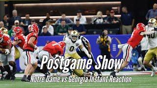 Notre Dame vs Georgia Instant Reaction Postgame Show | Hit and Hustle