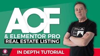 Advanced Custom Fields Pro & Elementor Pro - Real Estate Website