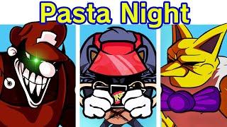 Friday Night Funkin' VS Hypno's Lullaby V2 - Pasta Night | MX Lord X & Hypno Routes (FNF MOD/Extras)