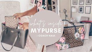 What's Inside My Bag + A5 Coach Planner Cover & HAUL  | At Home With Quita