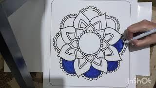 @ArtistShikhaSharma @devonrodriguezart1 @handartscrafts02Coloring a Mandala with Markers