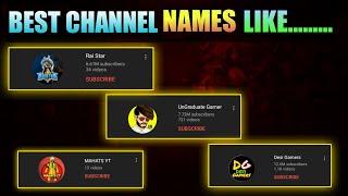 HOW TO MAKE UNIQUE GAMING CHANNEL NAMES -LIKE @RAISTAR @SCOUT - mahats Yt