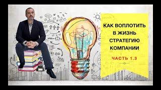 Пирамида стратегий компании Часть 1.3 Вебинар: Как воплотить в жизнь стратегию компании