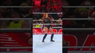 Becky Lynch was feeling the love from crowd on Raw #wwe #beckylynch #theman #raw #wweshorts #funny