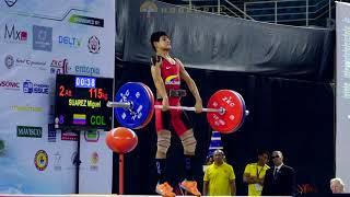 Miguel Suarez (50) - 115kg Clean and Jerk @ 2016 Youth Worlds