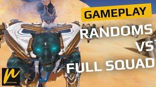 War Robots - Randoms vs Full squad - good game 