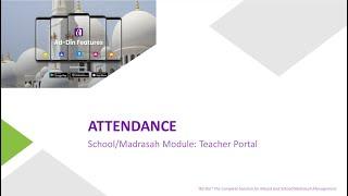 Teacher - Attendance taking from Ad-Din web portal.ad-din.ca