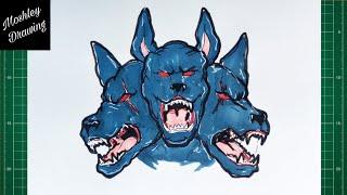 How to Draw Head of Cerberus