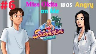 Miss Okita was Angry on Me | Day 4 (Part-1) Summertime Saga Gameplay || no commentary
