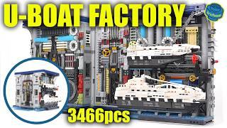 U-Boat Factory - Book-Style /w Light & 3466 pcs - Reobrix 66038