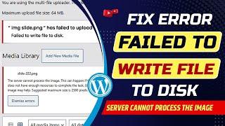 Fix failed to write file to disk WordPress error |The uploaded file could not be moved to wp-content