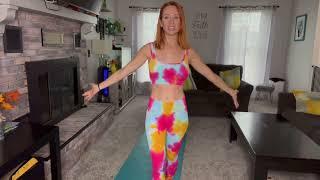 Review of Jetjoy Workout Set Tie-dye Colors 2 Piece Ribbed Activewear Gym Outfits Seamless Clothes