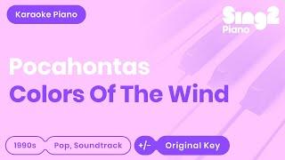 Colors of the Wind Karaoke | Pocahontas - Tori Kelly (Karaoke Piano)