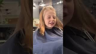 Nastya gets a new haircut #nastya #kids #haircut #new 🩷