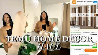 TEMU HOME DECOR | Living Room Makeover On A Budget | TEMU CURTAINS