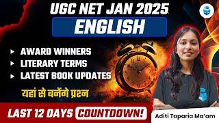 UGC NET English 2024 | English Award Winners, Literary Terms & Latest Books | Aditi Taparia