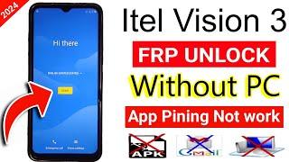 Itel Vision 3 (S661LP) FRP UNLOCK/GMAIL ACCOUNT BYPASS ,Mic Not work (without pc) 2024