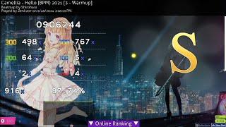 OSU MANIA 4K Camellia - Hello (BPM) 2021 [ 3 - warmup ] 97,74% [ 3,47⭐]