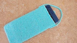 Чехол для телефона крючком/Crochet  bag for phone/Сумочка для телефона крючком ПРОСТО Урок 165