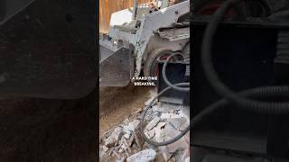12 inch thick concrete! Demolition day #construction #demolition