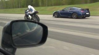 AMS Alpha 12+ Nissan GTR (racegas) vs BMW S1000RR Akrapovič﻿ slipon vs Switzer P800 GTR (pumpgas)