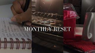 Vlogmas Day 2 | Monthly Reset (clean with me) | Lukewarm Tea ️