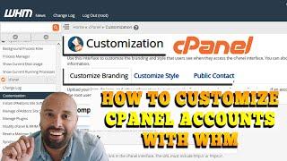 How to Customize cPanel accounts under my WHM root?