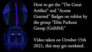 Vibe Cafe "The Great Artifact" + "Access Granted" Roblox Badges