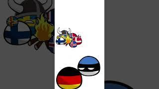 Estonian cross flag  #countryballs #countries #estonia #nordics #shorts #germany #edit #meme