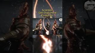 Mortal Kombat Get Over Here Scorpion Evolution #mortalkombat #drpuspe #gaming #playstation #shorts