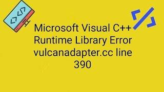 Microsoft Visual c++ Runtime Error Line 390 #runtimeerror #libraryassertionfailedline390