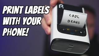 This POLONO PM220S Label Maker  is a quick and easy way to print labels from your phone!