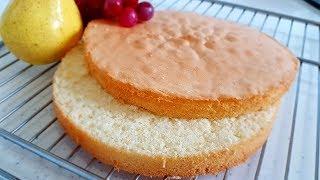 Egg Yolk Sponge Cake // How to make sponge cake at home.