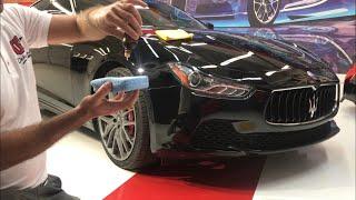 Coating Ceramic Pro Gold package on Maserati. Покрытия керамик про на Мазарати.