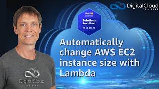 Automatically change AWS EC2 instance size with Lambda