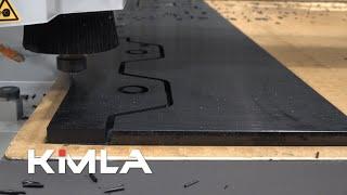 Plastic milling - roughing with Kimla BPF Industrial CNC Router