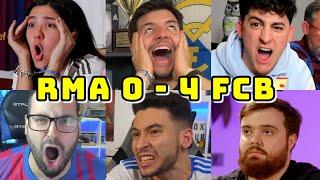 BEST COMPILATION | REAL MADRID VS BARCELONA 0-4 | PART 1 | REACCIÓN | EL CLÁSICO REACCIONES